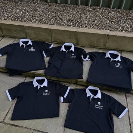 Branded rugby jerseys with logo