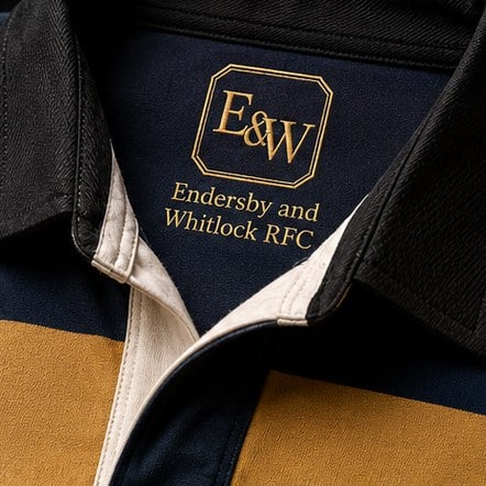 Branded rugby jerseys with logo